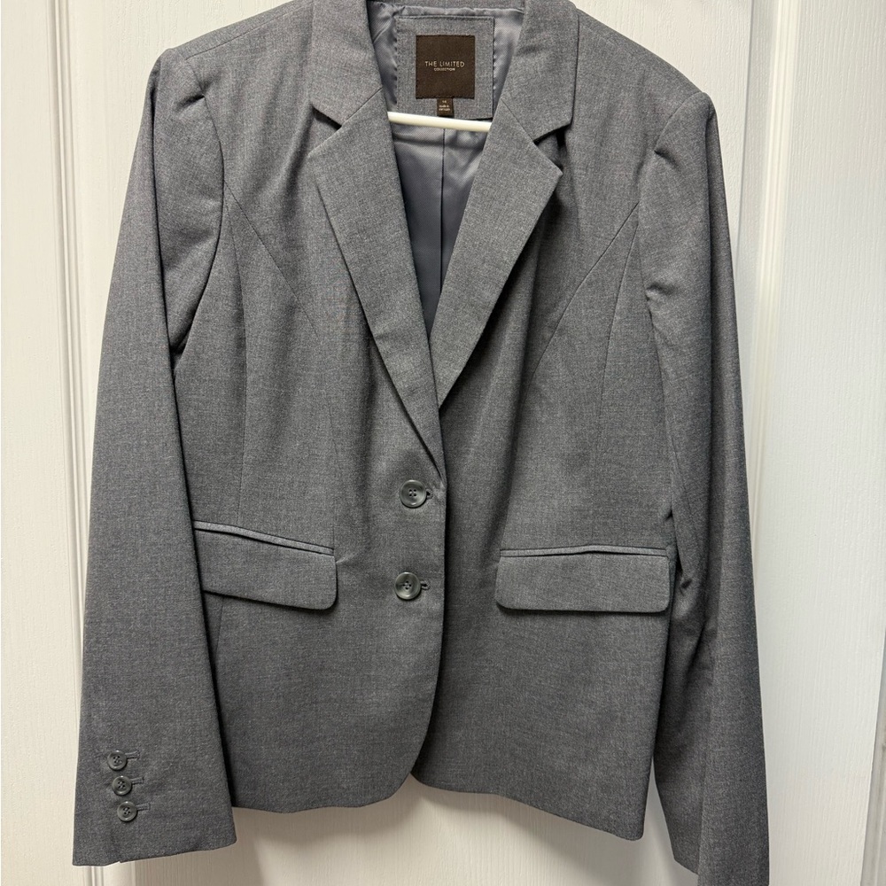 The Limited Classic Gray Blazer